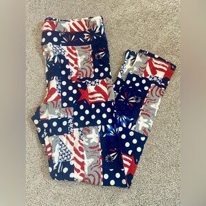 LuLaRoe TC Leggings NWOT 4th of July Independence Day Holiday
